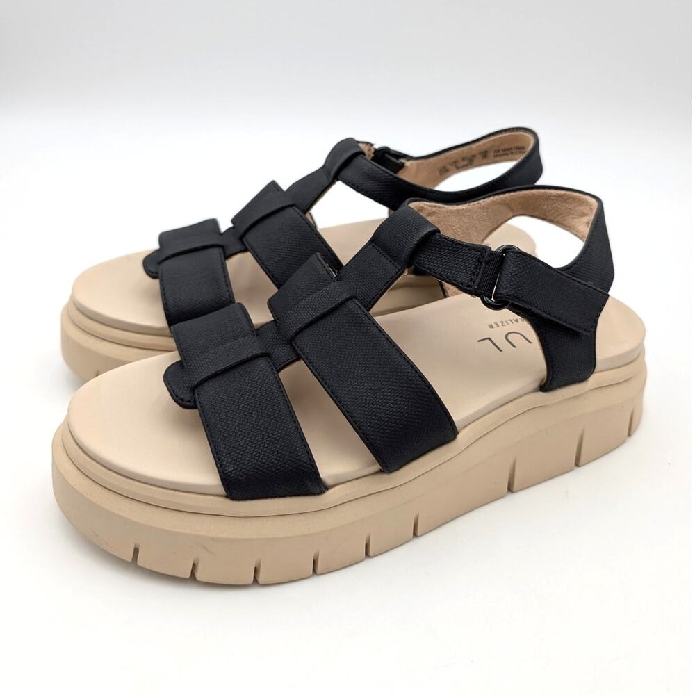 Soul Naturalizer Pippa Platform Sandals Women's Black Size US8.5M EU39